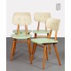 Suite of 4 vintage wooden chairs, edited by Ton, 1960s - Eastern Europe design