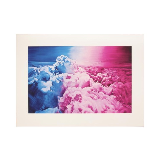Sérigraphie - Jacques Monory - Au-dessus des nuages - Figuration narrative