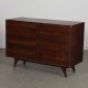 Dark oak chest of drawers by Jiri Jiroutek, model U-453, circa 1960 - Eastern Europe design