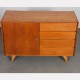 Vintage oak storage unit by Jiri Jiroutek, model U-458, 1960s - Eastern Europe design