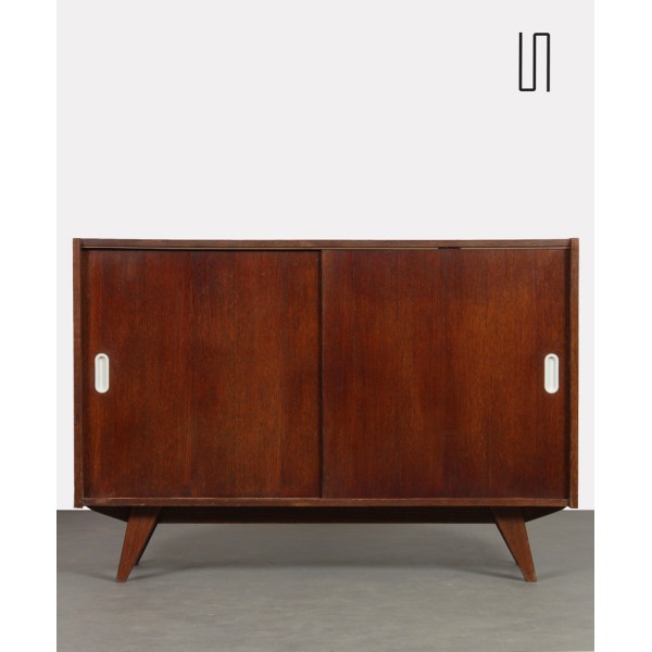 Dark oak chest designed by Jiri Jiroutek, model U-452, 1960s - Eastern Europe design