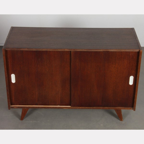 Dark oak chest designed by Jiri Jiroutek, model U-452, 1960s - Eastern Europe design