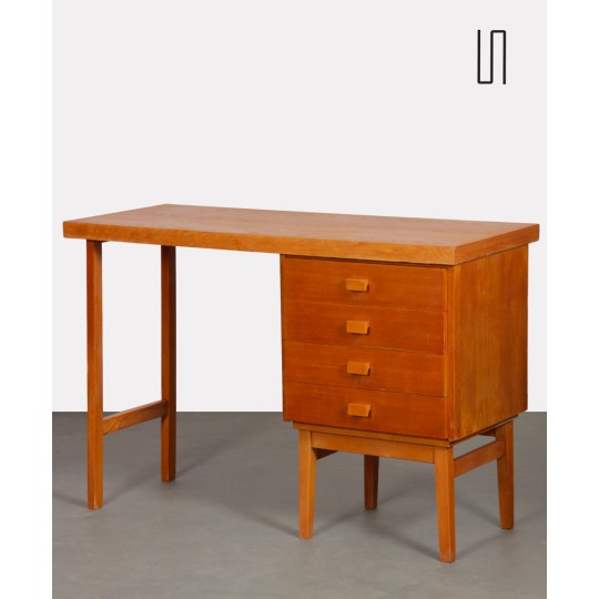 Vintage wooden desk from the 1970s - Eastern Europe design