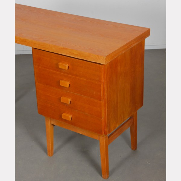 Vintage wooden desk from the 1970s - Eastern Europe design