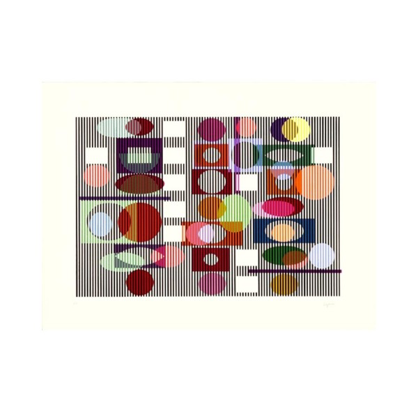 Screenprint - Yaacov Agam - Double Metamorphosis 4 - Abstract