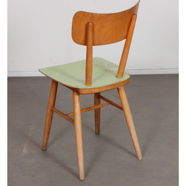 Vintage wooden chair for the manufacturer Ton, 1960s - Eastern Europe design