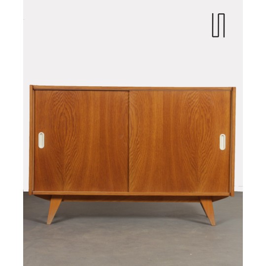 Oak chest, model U-452, by Jiri Jiroutek for Interier Praha, 1960s