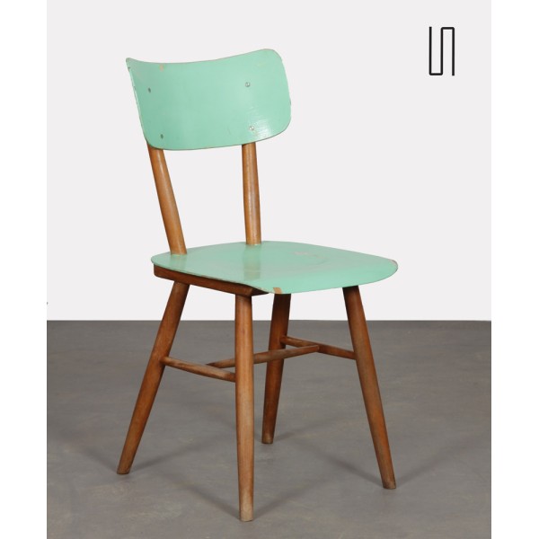 Vintage wooden chair by Ton, 1960 - Eastern Europe design