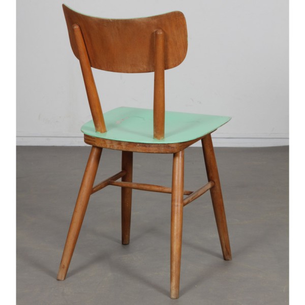 Vintage wooden chair by Ton, 1960 - Eastern Europe design