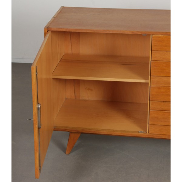 Vintage oak storage unit by Jiri Jiroutek, model U-458, 1960s - Eastern Europe design