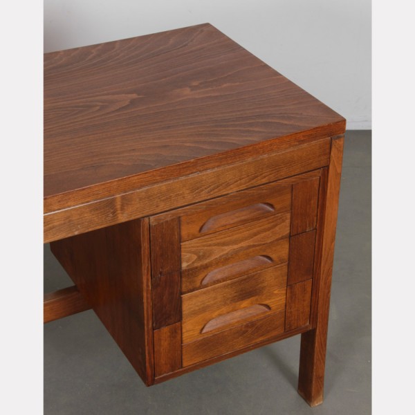 Vintage wooden desk from the 1970s - Eastern Europe design