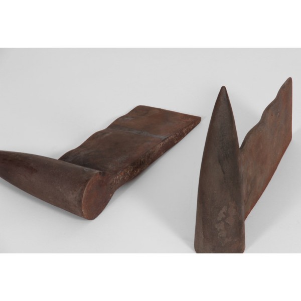 Pair of Tito Lucifer andirons by Philippe Starck for Owo, 1986 - 