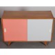 Pink and white dresser by Jiri Jiroutek, model U-452 circa 1960s - Eastern Europe design