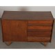 Vintage stained oak chest of drawers model U-458 by Jiri Jiroutek, 1960s - Eastern Europe design