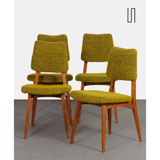 Suite of 4 wooden chairs from the 1970s - Eastern Europe design