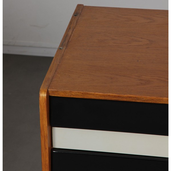 Vintage oak chest of drawers by Jiri Jiroutek, model U-458, 1960s - 