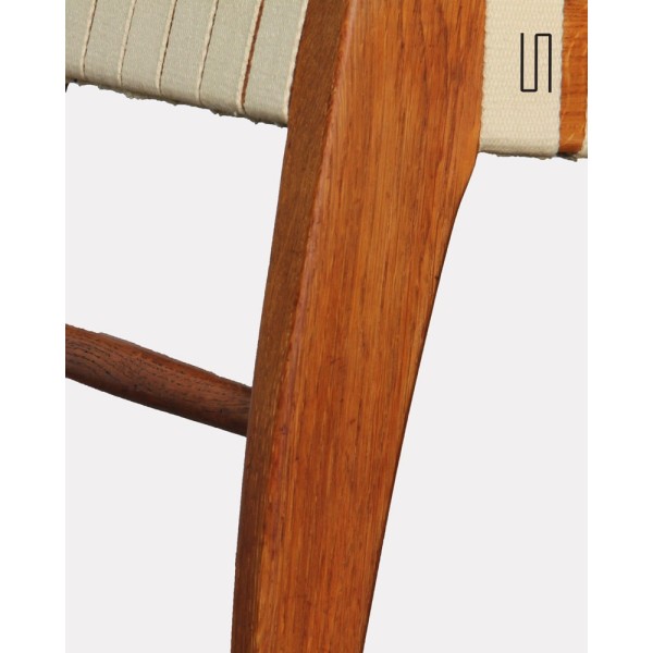 Tabouret tchèque en bois pour Krasna Jizba, 1940 - Design d'Europe de l'Est