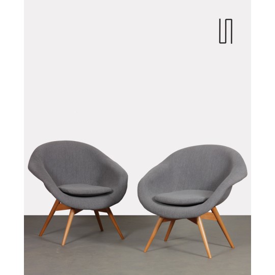 Paire de fauteuils vintage par Miroslav Navratil, 1960 - Design d'Europe de l'Est