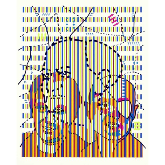 Screenprint - Yaacov Agam - Ben Gurion Portfolio - Abstract