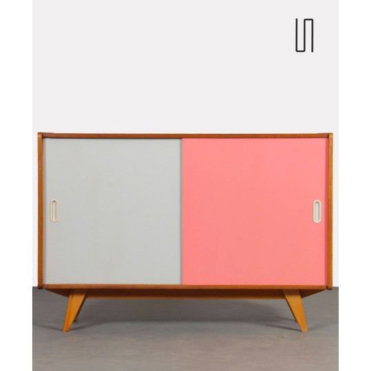 Pink and white dresser by Jiri Jiroutek, model U-452 circa 1960s - Eastern Europe design