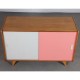 Pink and white dresser by Jiri Jiroutek, model U-452 circa 1960s - Eastern Europe design