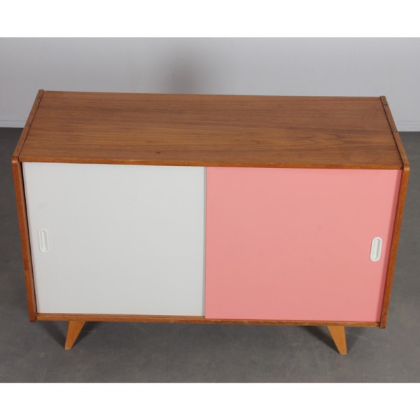 Pink and white dresser by Jiri Jiroutek, model U-452 circa 1960s - Eastern Europe design