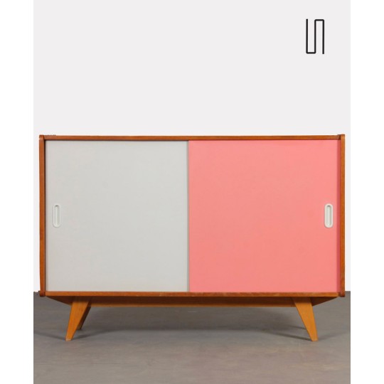 Pink and white dresser by Jiri Jiroutek, model U-452 circa 1960s - Eastern Europe design