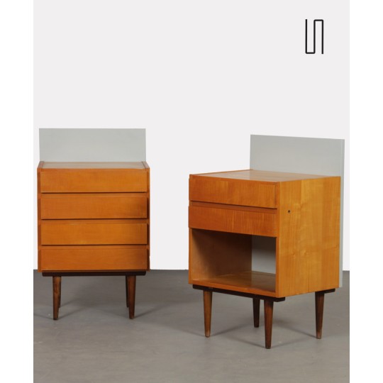 Pair of vintage nightstands dating from the 1960s - Eastern Europe design