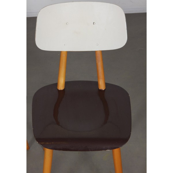 Suite of 3 chairs produced by Ton, 1960 - Eastern Europe design