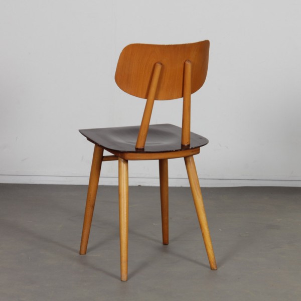 Suite of 3 chairs produced by Ton, 1960 - Eastern Europe design