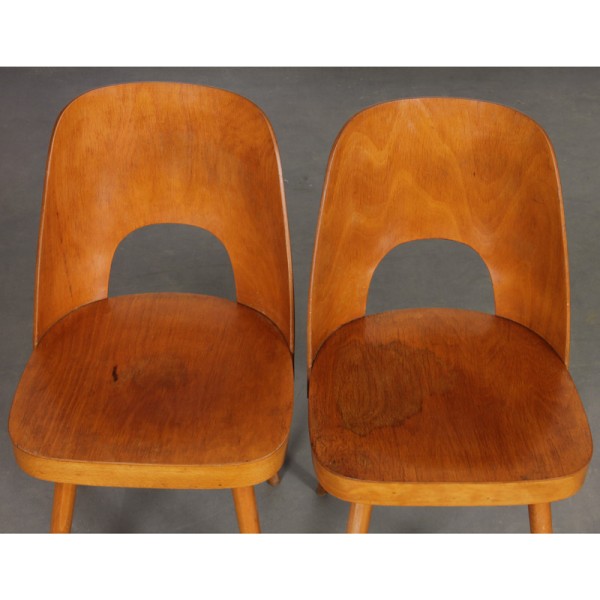 Suite of 4 vintage chairs by Oswald Haerdtl for Ton, 1960s - Eastern Europe design