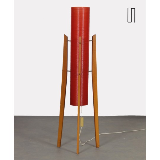 Fiberglass floor lamp produced by Novoplast, 1970s - Eastern Europe design