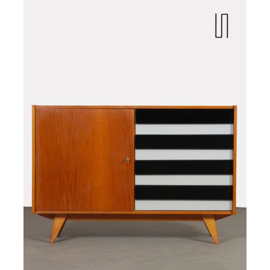 Vintage oak chest of drawers by Jiri Jiroutek, model U-458, 1960s