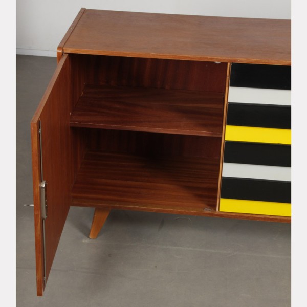 Chest with yellow drawers, model U458 by Jiri Jiroutek, 1960s - 