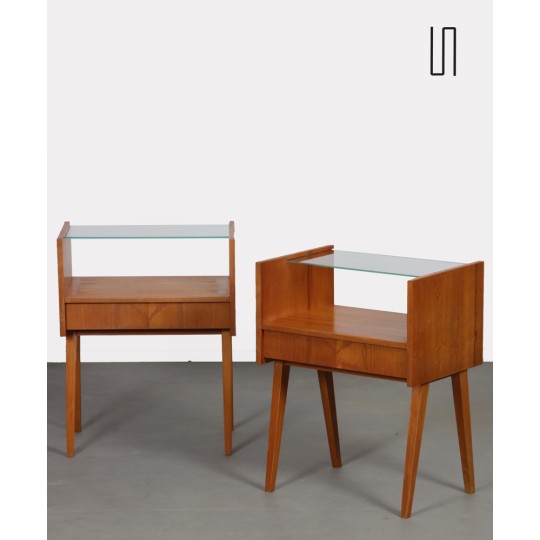Paire de tables de nuit pour Zapadoslovenske Nabytkarske Zavody, 1960s - Eastern Europe design
