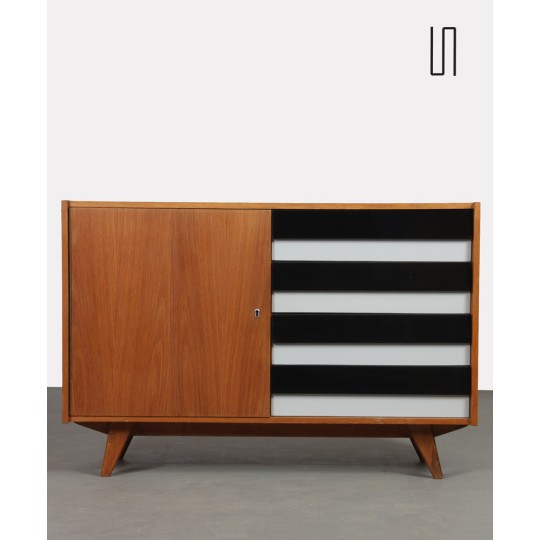 Vintage oak chest of drawers by Jiri Jiroutek, model U-458, 1960s - 