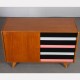 Vintage oak chest of drawers by Jiri Jiroutek, model U458, 1960s - 