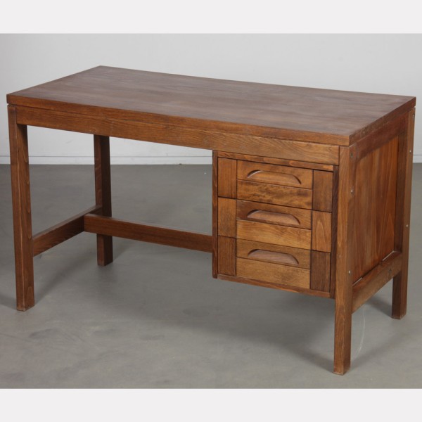 Vintage wooden desk from the 1970s - Eastern Europe design