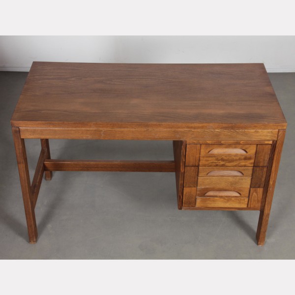 Vintage wooden desk from the 1970s - Eastern Europe design
