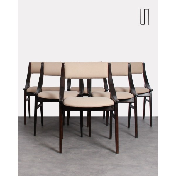 Set of 6 Polish chairs by Juliusz Kedziorek, 1965 - Eastern Europe design