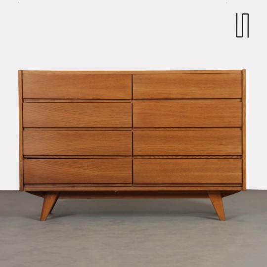 Wooden chest of drawers by Jiri Jiroutek, model U-453, circa 1960 - Eastern Europe design