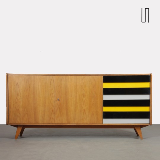 Oak sideboard by Jiri Jiroutek, model U-460, 1960s