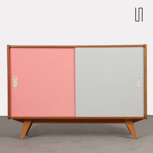 Pink and white dresser by Jiri Jiroutek, model U-452 circa 1960s - Eastern Europe design