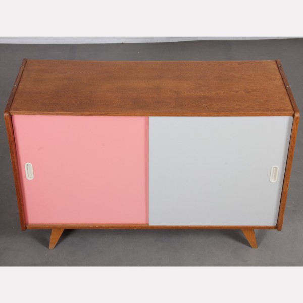 Pink and white dresser by Jiri Jiroutek, model U-452 circa 1960s - Eastern Europe design