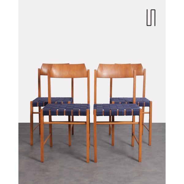 Set of 4 Polish chairs, Irena Zmudzinska, 1960s - Eastern Europe design