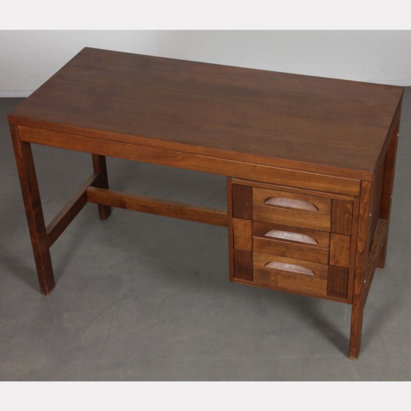 Vintage wooden desk from the 1970s - Eastern Europe design