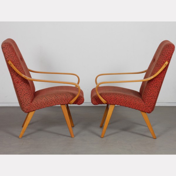 Pair of armchairs by Jaroslav Smidek produced by Ton around 1960 - Eastern Europe design