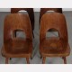 Suite of 4 vintage chairs by Oswald Haerdtl for Ton, 1960s - Eastern Europe design