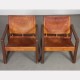 Pair of leather armchairs by Mobring for Ikea, model Diana, 1970s - Scandinavian design