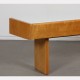 Vintage wood and opaline low console, 1960s - Eastern Europe design